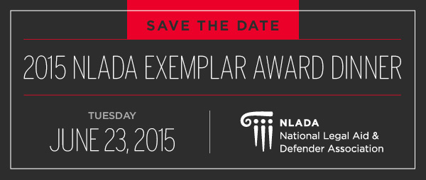 2015 NLADA Exemplar Dinner 